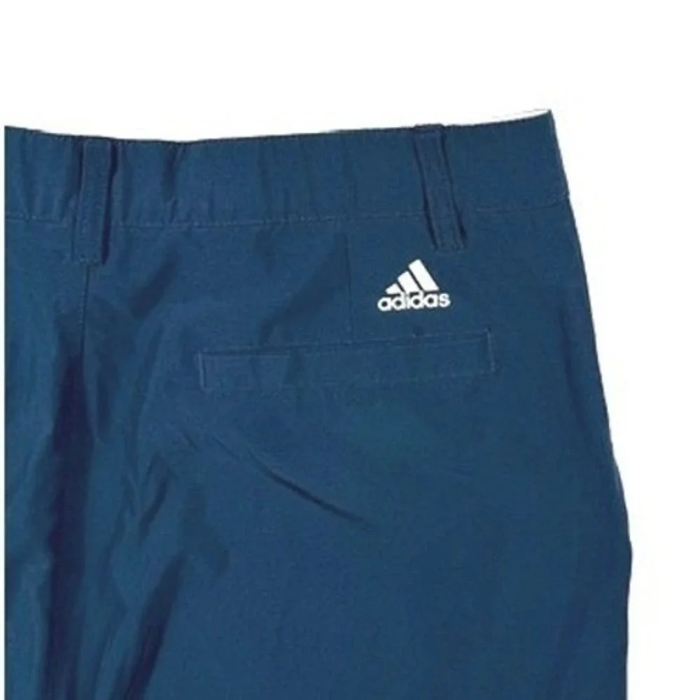 Adidas‎ Golf Pants Navy Blue Performance Stretch Flat Front Trousers Mens Sz 36